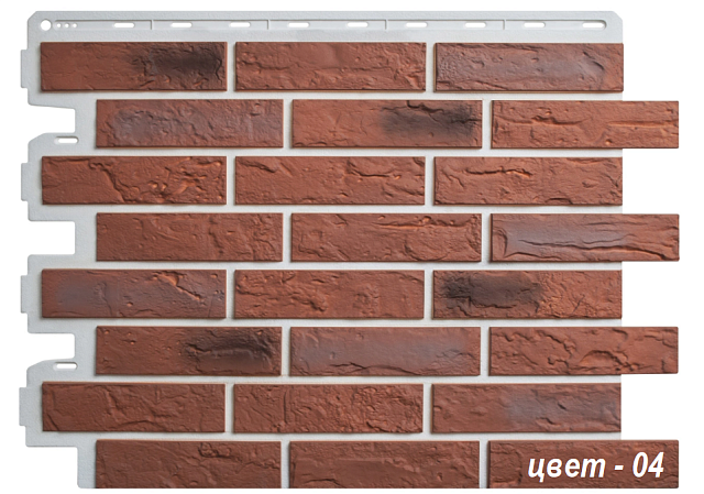 Фасадная панель Альта-Профиль Кирпич Рижский